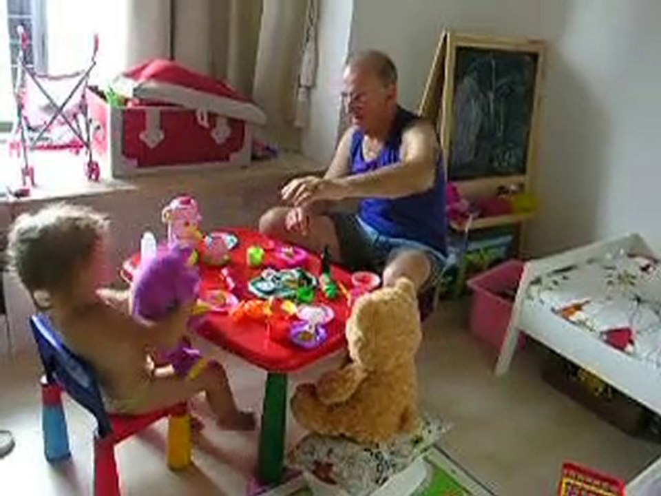 la dinette avec papi