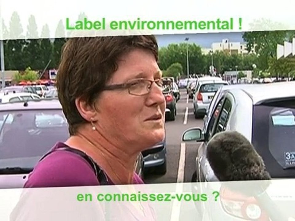 L'affichage environnemental - micro-trottoir (ADEME)