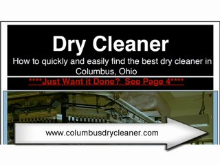 Columbus Dry Cleaner That Will Save You Time and Money