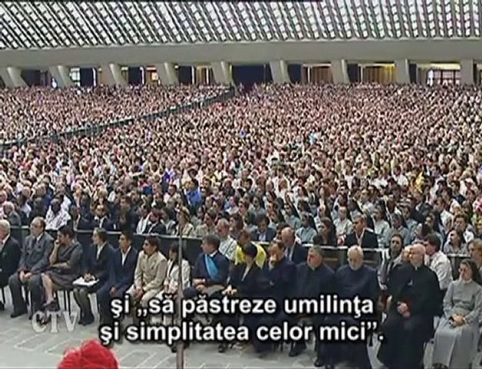 Papa: Libertatea creşte când omul se deschide lui Dumnezeu