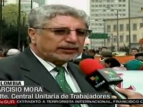 Trabajadores colombianos denuncian violaciones de DD.HH.