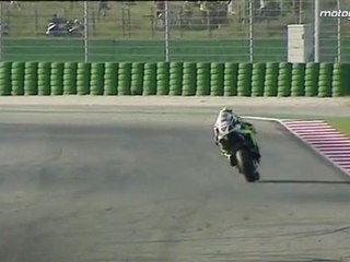 Rossi back on a bike at Misano
