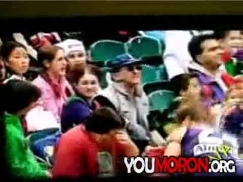 Ball Hits Fan in the Face HARD