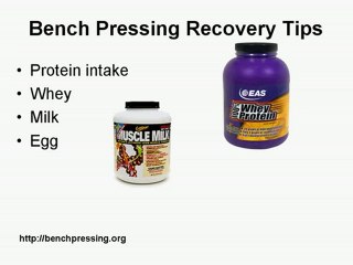 Bench Pressing recovery tips video