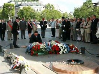 5 juillet 2010- Hommage sous l'Arc de Triomphe de Paris