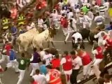 Two people gored in Spanish bull running