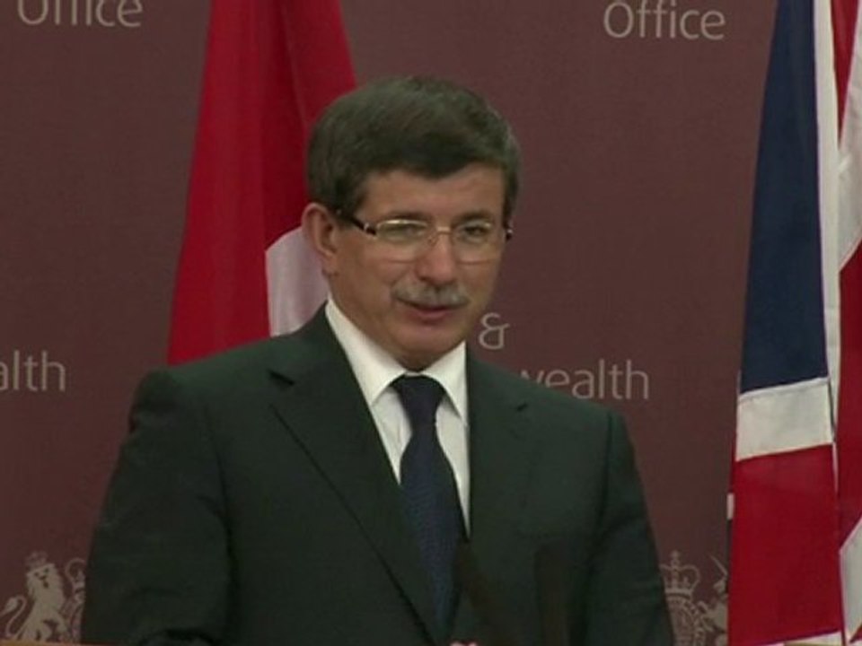 Remarks of Ahmet Davutoglu and William Hague