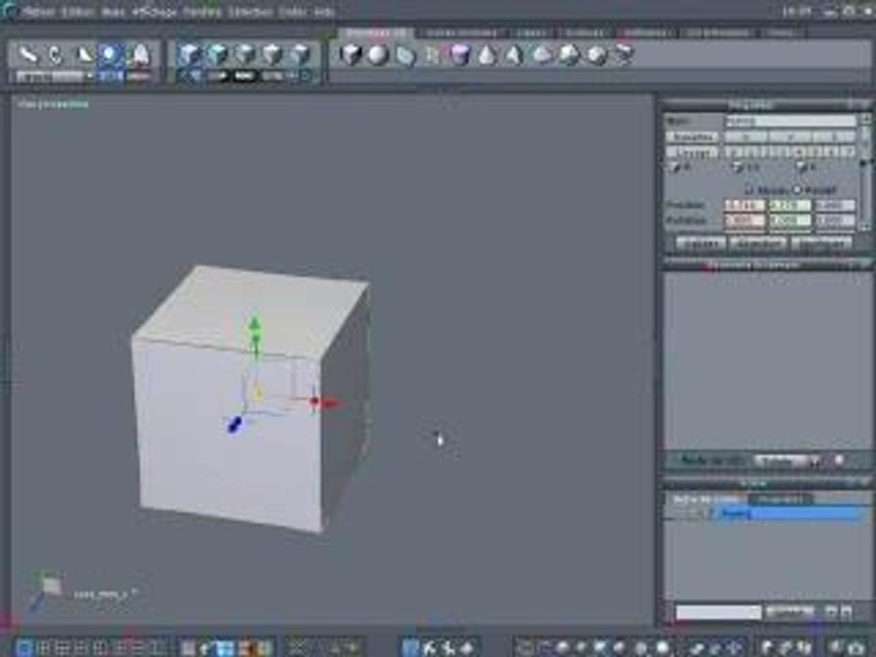 tutorial 1 - modélisation d'une main