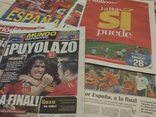 Viva Espana! Spain euphoric at semi-final win