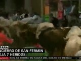 Encierro de San Fermín deja 7 heridos