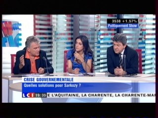 J.L. Mélenchon sur LCI dans "Politiquement Show" le 08/07/10