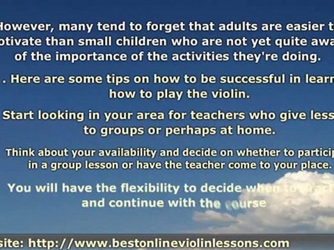 Violin Lessons for Beginners
