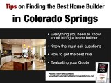 Colorado Springs Custom Home Builder