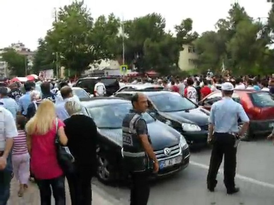 Samsunspor taraftarı protestosu