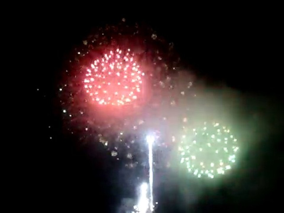 Feu d'artificice Valras j14 juillet 2010