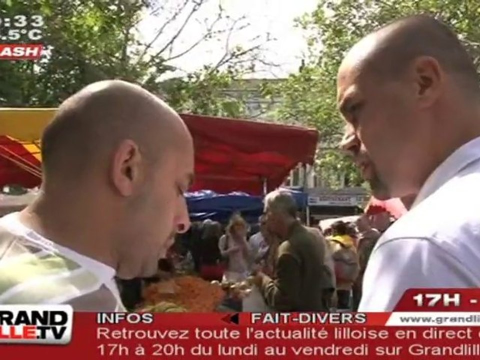 Opération "marché propre" à Wazemmes (Lille)