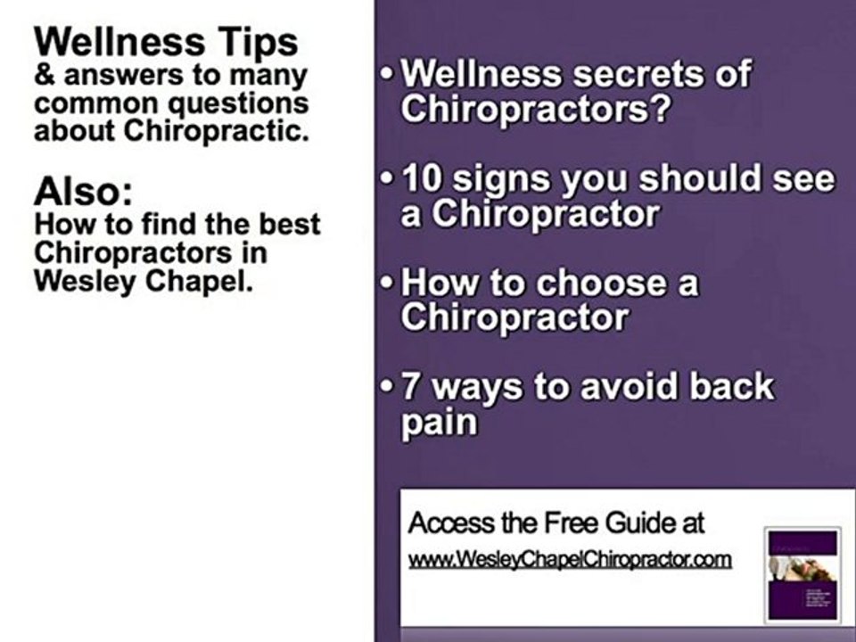 Wesley Chapel Chiropractor Chiropractic