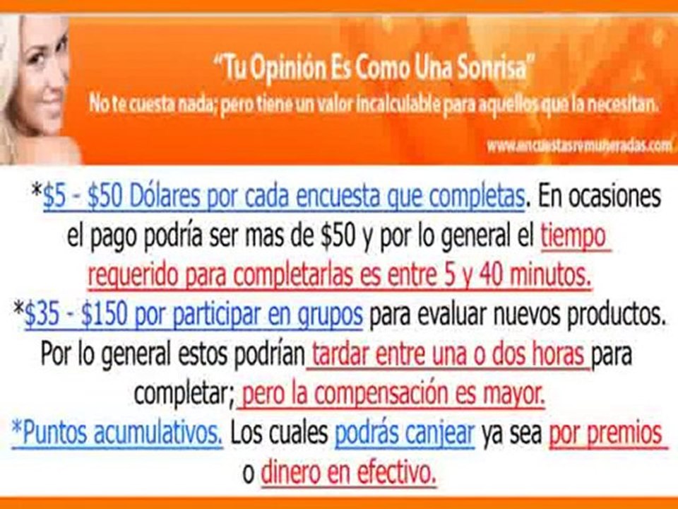 Encuestas Remuneradas 100% Efectico Y Gratis .