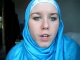 Young British woman converted to islam