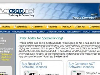 ACT by Sage & ACT Corporate Edition Contact Management Soft