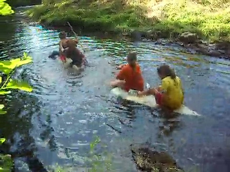 il fait trop chaud : on va se baigner à la rivière ?