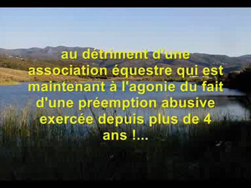 CALIFORNIA RANCH ET LES SPECULATEURS DE LA SAFER