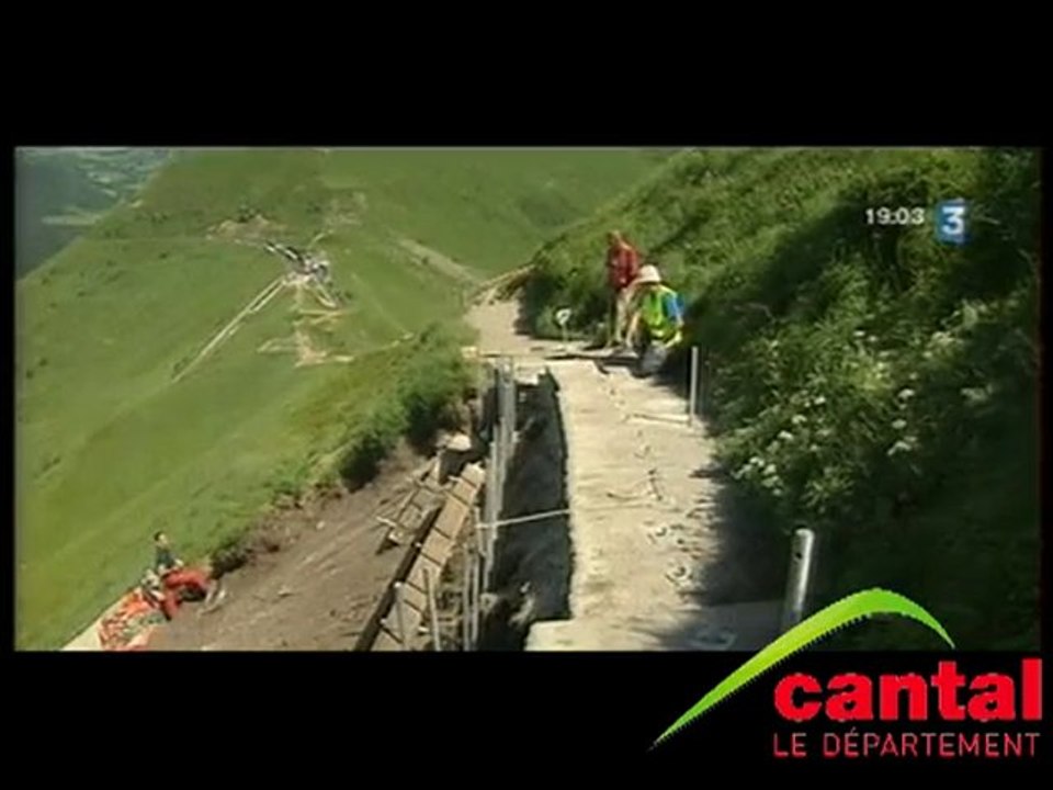 la réhabilitation du sentier du Puy Mary