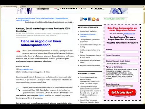 Aweber para sus campañas de email marketing