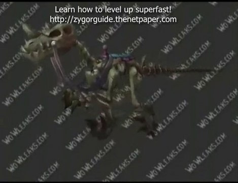 WOW Cataclysm Skeletal raptor mount_01