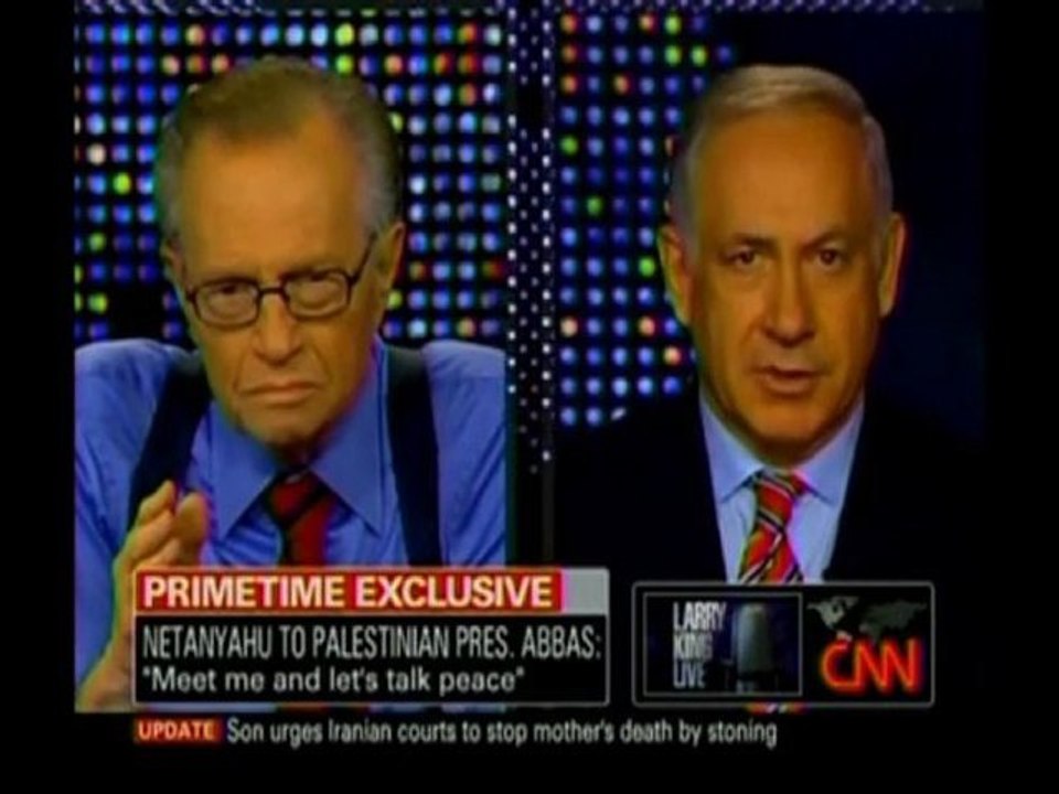 Benyamin Netanyahu on Larry King July 7-2010 (Part 2)