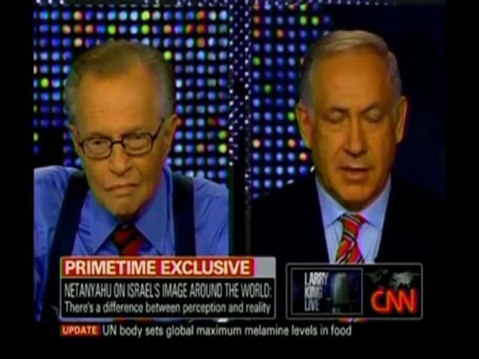 Benyamin Netanyahu on Larry King July 7-2010 (Part 3)