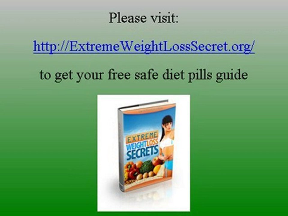 Safe Diet Pills Guide  Free Safe Diet Pills Guide