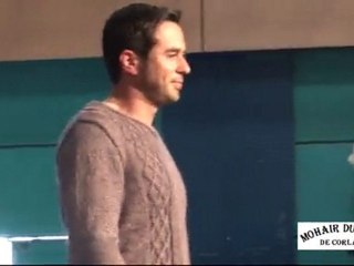 Pull homme en mohair et soie, porté par Pascal aux Terralies