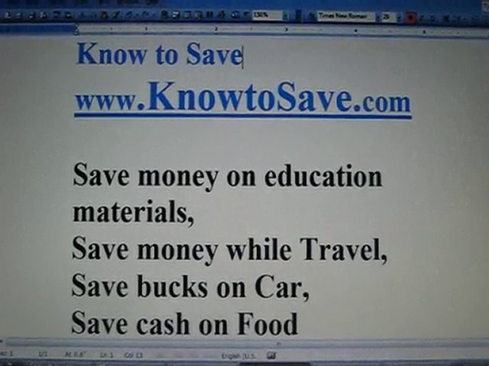 Save money