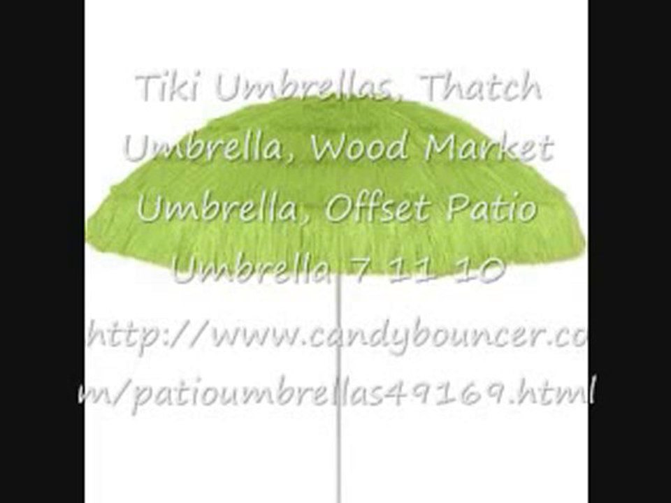 Tiki Umbrellas, Thatch Umbrella, Wood Market Umbrella, Offse