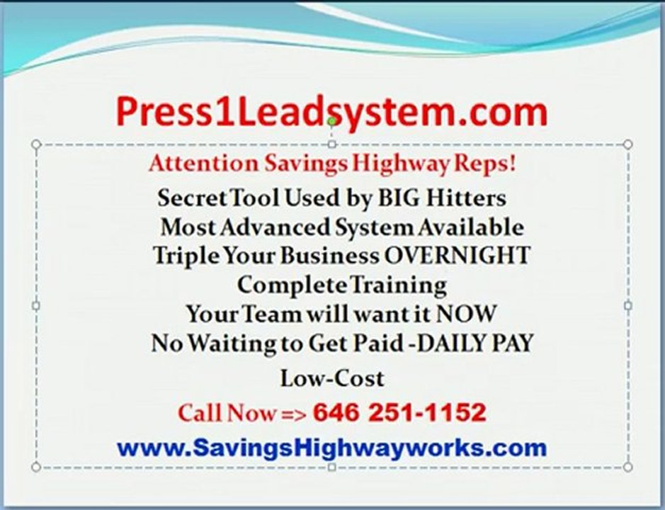 Savings Highway The easiest Way to Market for Big Results!