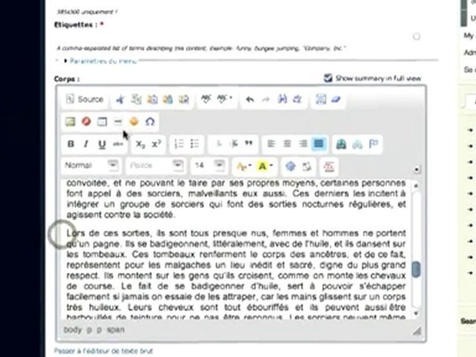 Comment créer et mettre en page son Article