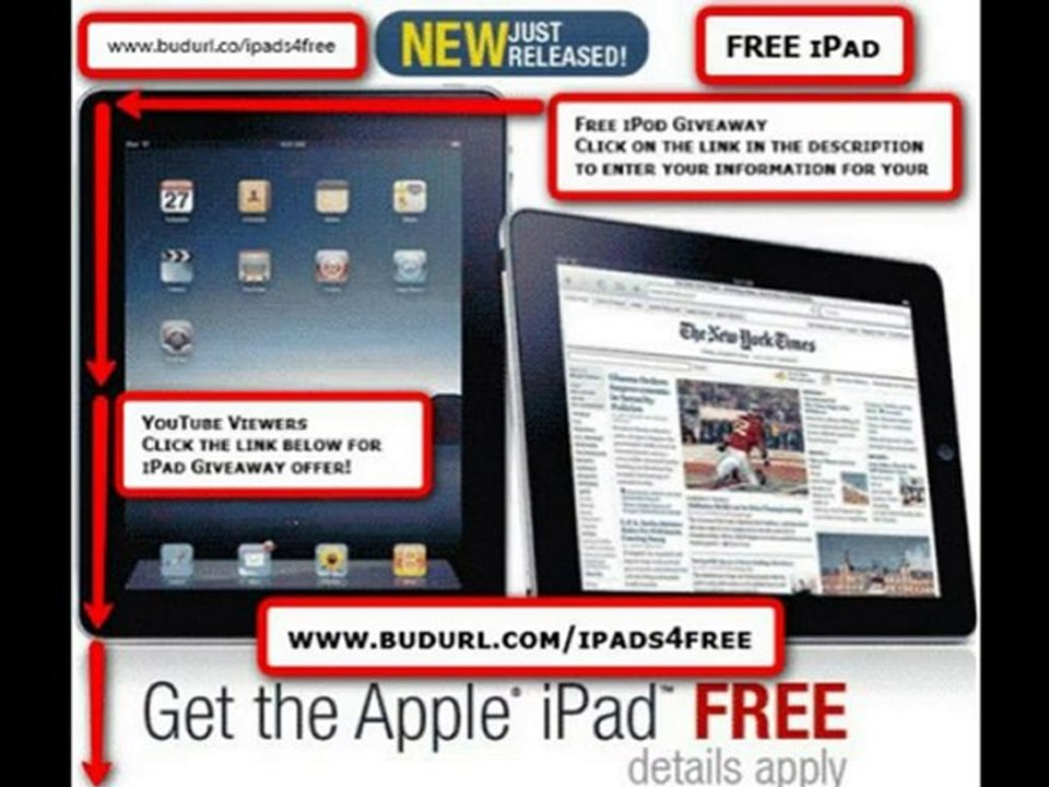 iPad for Free Apple iPad Giveaway