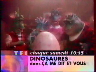 Bande Annonce DINOSAURES Novembre 1994 TF1