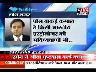 "Celebs twitt about Octopus Predication"