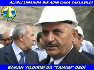 ULAŞTIRMA BAKANI YILDIRIM'IN ALAPLI ZİYARETİ