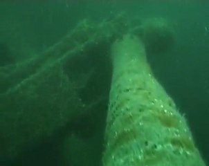 Grandcamp Maisy -  l'épave l'Empire Broadsword a la Bouée Vert