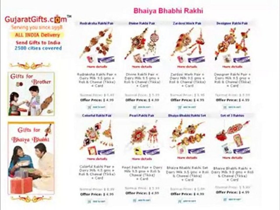 Send Rakhi to India on Raksha Bandhan 2010
