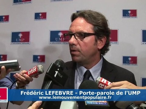 UMP F.Lefebvre : Nous n’avons jamais douté d’Eric Woerth