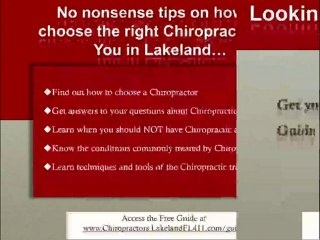 Lakeland chiropractic Top Treatments For Back Pain