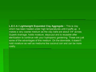 Hydroponic Gardening