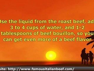 Famous Italian beef recipe