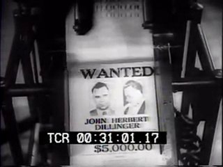 Bank Robber John Dillinger Killed Newsreel
