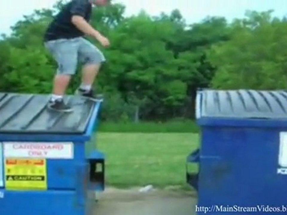 Dumpster Jump Fail