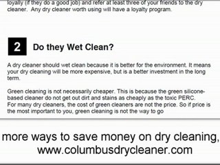 Columbus Dry Cleaner That Will Save You Time and Money